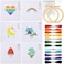 Pllieay Cross Stitch Beginner Kit for Kids 7-13, Includes 6pcs Project Cross Stitch Pattern and 2pcs Hoops, 12 Skeins, Needle Point Starter Kit Sewing Set with Instructions for Christmas Gift.