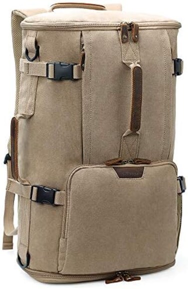 G-FAVOR 40L Travel Backpack, Vintage Canvas Rucksack Convertible Duffel Bag Carry On Backpack Fit for 17. 3 Inch Laptop Bag.