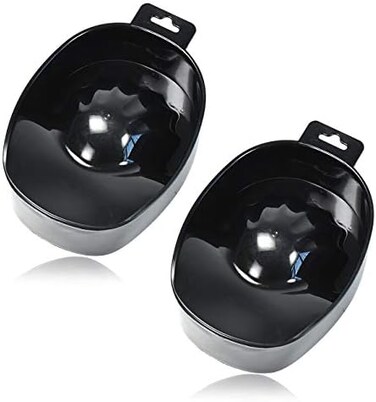 Oarkive 2pcs Manicure Bowls Nail Soaking Bowl Nail Art Manicure Care Soak Bowl for Art Polishing Remover Treatment.