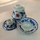 vv8oo Gaiwan 5. 5oz Chinese Penoy Teacup Qinghua Porcelain Cup Gongfu Tea Set (Dragon and phoenix.