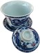 vv8oo Gaiwan 5. 5oz Chinese Penoy Teacup Qinghua Porcelain Cup Gongfu Tea Set (Dragon and phoenix.
