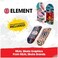 مجموعة ألواح التزلج الصغيرة TECH DECK Ultra DLX المكونة من 4 قطع، من Element Skateboards، ألواح تزلج صغيرة قابلة للتجميع والتخصيص، متعددة الألوان.