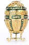 FASALINO Faberge Egg Jewelry Trinket Box Classic Hand-Painted Ornaments Metal Vintage Craft Gift for Home Decor.