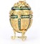 FASALINO Faberge Egg Jewelry Trinket Box Classic Hand-Painted Ornaments Metal Vintage Craft Gift for Home Decor.