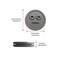 YAOAWE 3 Pack Meat Thermometer Probe Grommet for Grill, Replacement for Weber 85037 Smokey Mountain Cookers Accessories, and Other Grills DIY Probes Port.