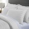 Pure Bamboo Queen Duvet Cover Set, 100% Organic Bamboo Viscose, Luxuriously SoftCooling, 3 Piece Set - 1 Queen Button Closure Duvet Cover with Ties, 2 Pillowcases (Queen, Jacquard White.