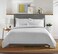 Pure Bamboo Queen Duvet Cover Set, 100% Organic Bamboo Viscose, Luxuriously SoftCooling, 3 Piece Set - 1 Queen Button Closure Duvet Cover with Ties, 2 Pillowcases (Queen, Jacquard White.