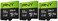 PNY 64GB Elite-X Class 10 U3 V30 microSDXC Flash Memory Card, 3 Count (Pack of 1- 100MB/s, Class 10, U3, V30, A1, 4K UHD, Full HD, UHS-I, micro SD.