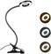 Akynite 48 LED Clip on Desk Light for Home Office, 3 Colors10 Brightness, 7W USB LED Ring Light Desk Clamp for Makeup, Gooseneck Desk Clip Lamp, Dimmable Clip on Bed Light for Reading, Black.