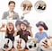 MIMIDOU Cute Animal Finger Puppets Toys 5 Set, Panda, Squirrel, cat, Shiba Inu, Pug, Role-Telling Animal Puppets, an Excellent Gift for Kids.