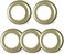 STAR-SPANGLED 5 Pack 2. 8&rdquo; Push Tap Lights, Stick on Touch Puck Lights AAA Battery Operated, LED Sticky Button Lamps for Classroom, Kitchen, Under Cabinet, Closet (Golden, Warm White.