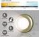 STAR-SPANGLED 5 Pack 2. 8&rdquo; Push Tap Lights, Stick on Touch Puck Lights AAA Battery Operated, LED Sticky Button Lamps for Classroom, Kitchen, Under Cabinet, Closet (Golden, Warm White.