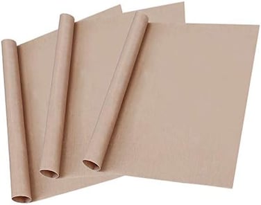 Ubrand 3 Pack PTFE Teflon Sheet for Heat Press Transfer Sheet Non Stick 12" X 16" Heat Transfer Paper Reusable Heat Resistant Craft Mat, Non Stick Paper Washable and Reusable Heat Resistant Craft Mat.