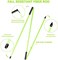 Asyxstar Golf Alignment Sticks - Golf Sticks Alignment Aid 48" Golf Alignment Rods 2 Pack for Aiming, Putting, Full Swing Trainer, Posture Corrector Golf Training aid with Clear Tube Case.