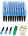 LEITE 100pcs SC UPC Fiber Optic Quick Connector with Matched Tools Fiber Reusable Connectors Single Mode SM 9/125 Mechanical Fast Connectors Adapter for FTTH CATV Network Instrument.