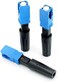 LEITE 100pcs SC UPC Fiber Optic Quick Connector with Matched Tools Fiber Reusable Connectors Single Mode SM 9/125 Mechanical Fast Connectors Adapter for FTTH CATV Network Instrument.