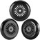 AOWESM Easy Roller Replacement Wheels w/Bearings ABEC-9 for Ez Rollers Classic Drifter Junior New Twist On A Classic Scooters - Set of 3 (Black.