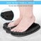BESKAR Larger Shower Foot Scrubber Mat with Non-Slip Suction Cups- Cleans, Smooths, ExfoliatesMassages your Feet Without Bending, Improve Foot CirculationSoothes Tired Feet- Black.