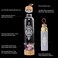 Larrare Crystal Water Bottles 19oz Large Crystal Elixir Infused Water Bottle with Changeable CrystalsGem Water Bottle with Sacred Pattern and Words (Amethyst, Rose Quartz, Clear Quartz.