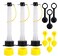 Nother Gas Can Spout Replacement Improved Design Flexible Pour Nozzle Kit with Gasket Stopper Vent Cap Collar Caps for Old Style Water Gas Container Jug Pack of 3.