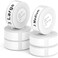 NIIMBOT Label Maker Tape D11 Adapted Label Print Paper 3 Large3 Medium Standard Laminated Office Labeling Tape Replacement for D11 Handheld Label Machine Waterproof Tear Proof 6 Roll White.