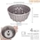 CHEFMADE 4PCS Mini Fluted Cake Pan, 4-Inch Non-Stick Tube Pans Kugelhopf Mold Cake Pan for Oven Baking (Champagne Gold.