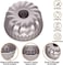 CHEFMADE 4PCS Mini Fluted Cake Pan, 4-Inch Non-Stick Tube Pans Kugelhopf Mold Cake Pan for Oven Baking (Champagne Gold.