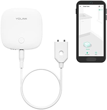 YoLink Water Level Monitoring Sensor, Well Water Level, Water Tank Fish Tank Water Monitor with Built-in Siren Up to 105dB, Compatible with Alexa and IFTTT - YoLink Hub Required.