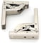 KAFENDA 2 Pcs Cabinet Hinges Stainless Steel Folding Shelf Hinges Kitchen Cabinet Hinges 90 Degree Hidden Table Shelf Hinges Cupboard Door Hinges with Screws.