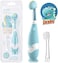 Papablic Toddler Sonic Electric Kids Toothbrush for Ages 1-3 Years, Baby Electric Toothbrush with Cute Dino Cover and Smart LED Timer, 2 Brush Heads (Debby.