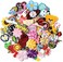 AXEN 60PCS Embroidered Iron on Patches DIY Accessories, Random Assorted Decorative Patches,Cute Sewing Applique for Jackets, Hats, Backpacks, Jeans, 60 Pieces Package.