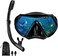 طقم غطس DIPUKI Snorkel mask للبالغين والشباب، قناع غطس ونظارات سباحة جافة كاملة مناسبة للغطس السطحي والغوص والغطس الحر والسباحة.
