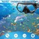 طقم غطس DIPUKI Snorkel mask للبالغين والشباب، قناع غطس ونظارات سباحة جافة كاملة مناسبة للغطس السطحي والغوص والغطس الحر والسباحة.