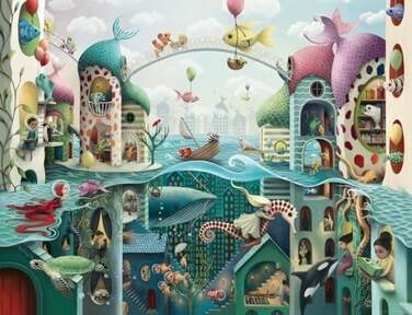 Ravensburger If Fish Could Walk 2000 Piece Jigsaw Puzzle for Adults - 16823 Every is Unique, Softclick Technology Means Pieces Fit Together Perfectly.