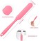 Mudder 3 Pcs Non-stick Silicone Waxing Spatulas Hair Removal Sticks Applicator Reusable Hard Wax Scraper for Home Salon Body Use (Pink.