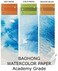 BAOHONG Watercolor Paper Block, BAOHONG Academy Grade Watercolor Block, 100% Cotton, Acid-Free, 140LB/300GSM, Cold Press Textured, 20 Sheets per Block (Cold Press 4. 9" x7&ldquo;&rdquo;.