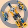 MIEBELY Toddler Robot Construction Vehicles Set &ndash; 5Pcs Transforming Robots for Kids - Magnetic Toys with Sturdy Connectors &ndash; Easy DIY Assembly Function &ndash; 5-in-1 Educational STEM Toys.