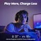 NUBWO G06 Dual Wireless Gaming Headset with Microphone for PS5, PS4, PC, Mobile, Switch: 2. 4GHz WirelessBluetooth - 100 Hr Battery - 50mm Drivers - Orange.