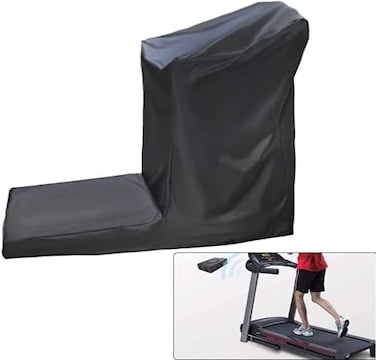 J&amp;C JC Treadmill Protective Covers Dustproof Folding Running Machine Protective Cover Lightweight Durable Waterproof Sports Treadmill Cover for Home/Indoor Or Outdoor Treadmills Black.