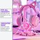 Tilted Nation RGB Gaming Headset Stand - 3 in 1 Headphone Stand with Mouse Bungee and 2 Port USB 3. 0 Hub - The Ultimate Gaming Accessory - Dynamic RGB Headphone Holder with USB Charger - Pink.
