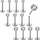 PunkTracker 16G Gewindelos Lippen Ringe Tragus Ohrringe Chirurgenstahl Helix Conch Knorpel Ohrringe Monroe Piercing Schmuck fr Damen Herren Labret Ohrstecker.