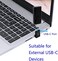 CERRXIAN Right Angle USB C to USB A Adapter, Up AngleDown Angle USB A 3. 0 Male to USB Type C 3. 1 Female Connector Adapter for Laptops, Wall Chargers, Power Banks(2-Pack.