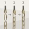 Royal Designs Heavy Duty Lighting Fixture Chain - 6 foot length &ndash; Up to 60-pound weight capacity - Polished Brass.