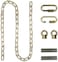 Royal Designs Heavy Duty Lighting Fixture Chain - 6 foot length &ndash; Up to 60-pound weight capacity - Polished Brass.
