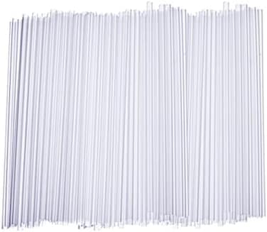 عبوة مريحة [عبوة من 250] شفاطات شرب بلاستيكية للاستخدام مرة واحدة - ارتفاع 7.75 بوصة - شفافة.