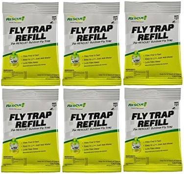 RESCUE. Reusable Fly Trap Refill &ndash; Outdoor Use - 6 Pack.