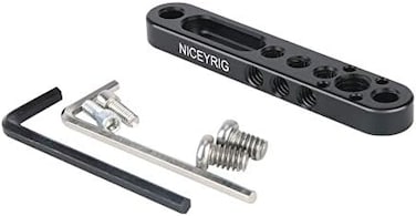 NICEYRIG Multi-Functional Mounting Plate, Cheese Bar with 1/4'' 3/8'' ARRI Thread for Camera Cage, Liliput 619AH 819AH FA1011 FA1013.