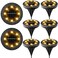 kdorrku Solar Powered Ground Lights 8 Pack - IP68 Waterproof Outdoor LED Disk for Garden, Non-Slip Landscape Path Lighting, Patio Lawn Yard, Pathway Wear-Resistant Deck Walkway Decor (Warm White.