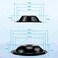 APPLIANCEMATES WB31M19 WB31M20 Drip Pan Bowl Set 4 Pack Compatible with GE Electric Range , Replacement Part 2 Pack for 8 inch and 2 Pack for 6 Inch Burner (Black Porcelain.