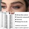 Miotorio 22 Pairs 4D Eyebrows Tattoo, Hair-Like Authentic Eyebrows, Eyebrows Tattoo Peel Off, Long Lasting Natural False Eyebrows Makeup Sticker for Eyebrow Grooming Shaping (Black.